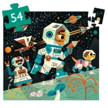 Djeco Puzzle v krabičke Vesmírna stanica 54 dielov - Space station