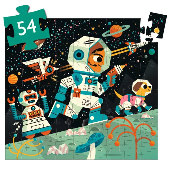 Djeco Puzzle v krabičke Vesmírna stanica 54 dielov - Space station