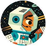 Djeco Puzzle v krabičke Vesmírna stanica 54 dielov - Space station