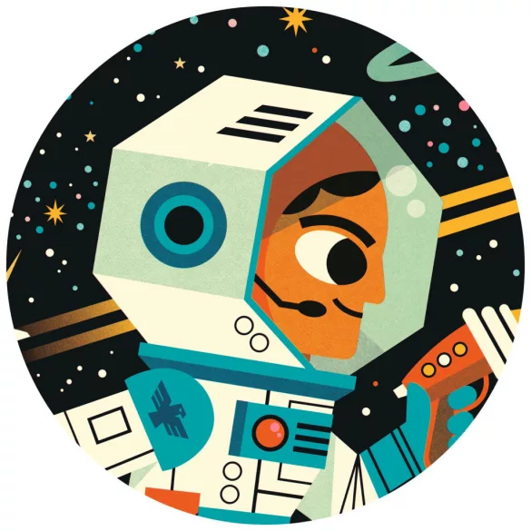 Djeco Puzzle v krabičke Vesmírna stanica 54 dielov - Space station