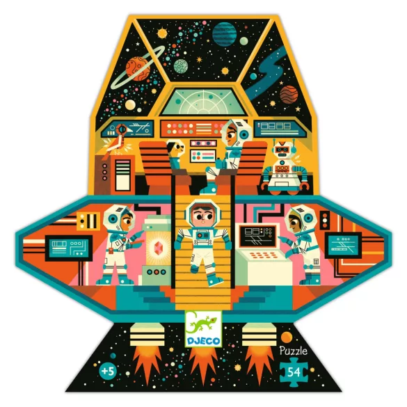 Djeco Puzzle v krabičke Vesmírna stanica 54 dielov - Space station