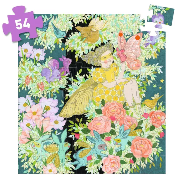 Djeco Puzzle v krabičke Flora a jej strom snov, 54 dielov - Flora's Tree