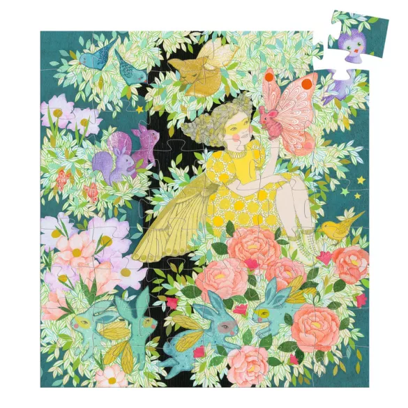 Djeco Puzzle v krabičke Flora a jej strom snov, 54 dielov - Flora's Tree