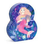 Djeco Puzzle v krabičke Ella, morská panna, 36 dielov – Ella the mermaid