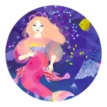 Djeco Puzzle v krabičke Ella, morská panna, 36 dielov – Ella the mermaid