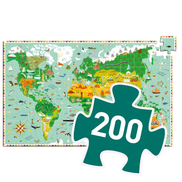 Djeco Pozorovacie puzzle Úžasný svet - Around the world
