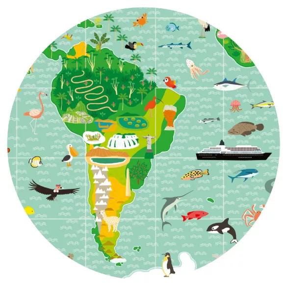 Djeco Pozorovacie puzzle Úžasný svet - Around the world