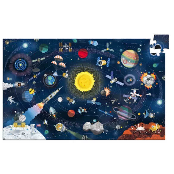 Djeco Pozorovacie puzzle – Vesmír, 200 dielov