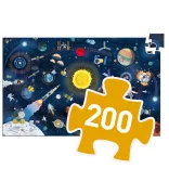 Djeco Pozorovacie puzzle – Vesmír, 200 dielov