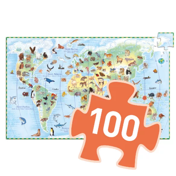 Djeco Pozorovacie puzzle Zvieratá Zeme - Animals of the earth