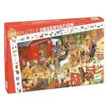 Djeco Pozorovacie puzzle Jazda na koni 200 dielov - Horse riding