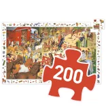Djeco Pozorovacie puzzle Jazda na koni 200 dielov - Horse riding