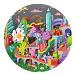 Djeco Pozorovacie puzzle Bláznivé mesto 200 dielov - Crazy Town