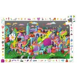 Djeco Pozorovacie puzzle Bláznivé mesto 200 dielov - Crazy Town