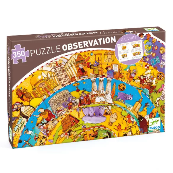 Djeco Puzzle na pozorovanie, história – špirálové puzzle