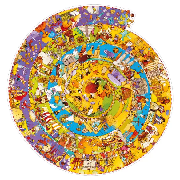 Djeco Puzzle na pozorovanie, história – špirálové puzzle