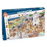 Djeco Pozorovacie puzzle – Nedobytný hrad