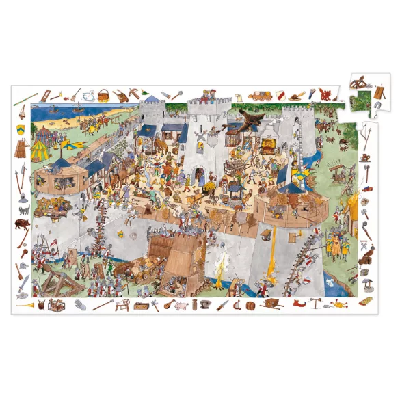 Djeco Pozorovacie puzzle – Nedobytný hrad