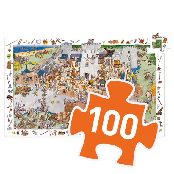 Djeco Pozorovacie puzzle – Nedobytný hrad