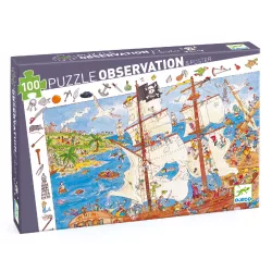 Djeco Pozorovacie puzzle - Piráti - Pirates