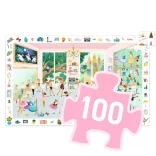 Djeco Pozorovacie puzzle Baletná škola 100 dielov - The dance school