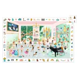 Djeco Pozorovacie puzzle Baletná škola 100 dielov - The dance school