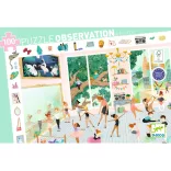 Djeco Pozorovacie puzzle Baletná škola 100 dielov - The dance school