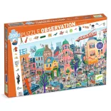 Djeco Pozorovacie puzzle Mesto 200 dielov - The city