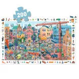 Djeco Pozorovacie puzzle Mesto 200 dielov - The city