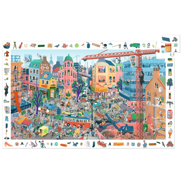 Djeco Pozorovacie puzzle Mesto 200 dielov - The city