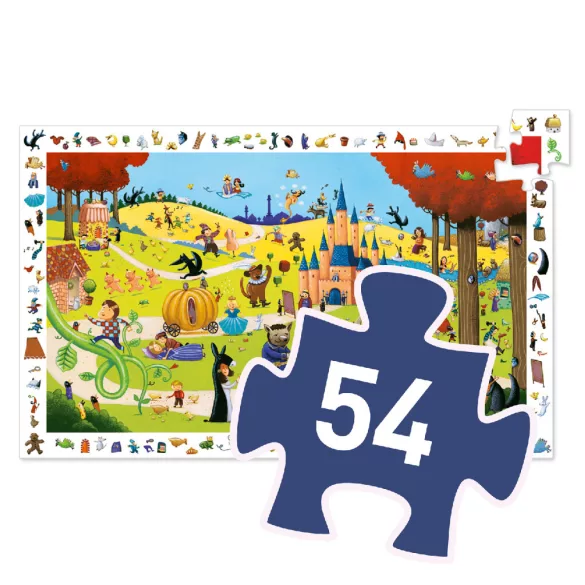 Djeco Pozorovacie puzzle Rozprávky 54 dielov - Tales