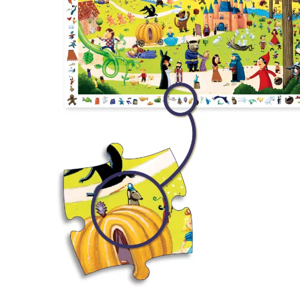 Djeco Pozorovacie puzzle Rozprávky 54 dielov - Tales