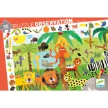 Djeco Pozorovacie puzzle Džungľa 35 dielov - Jungle