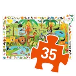 Djeco Pozorovacie puzzle Džungľa 35 dielov - Jungle