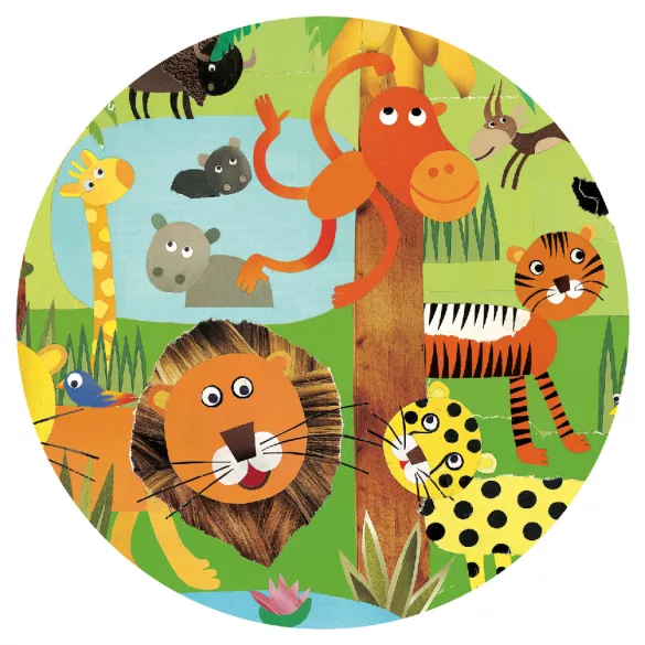 Djeco Pozorovacie puzzle Džungľa 35 dielov - Jungle