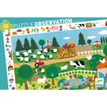 Djeco Pozorovacie puzzle Farma 35 dielov - The farm