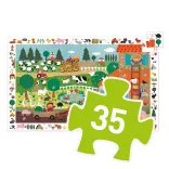 Djeco Pozorovacie puzzle Farma 35 dielov - The farm