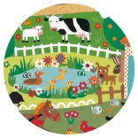 Djeco Pozorovacie puzzle Farma 35 dielov - The farm