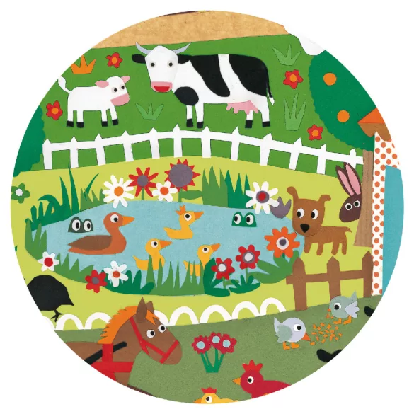 Djeco Pozorovacie puzzle Farma 35 dielov - The farm
