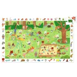 Djeco Pozorovacie puzzle Malí priatelia v záhrade 35 dielov - Little friends' garden
