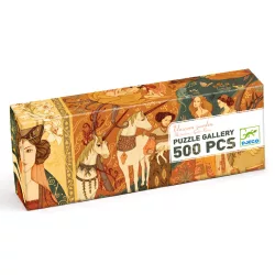 Djeco Umelecké puzzle, Jednorožec a dáma, 500 dielov