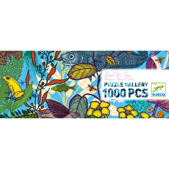 Djeco Umelecké puzzle Zem a more 1000 dielov - Land and Sea