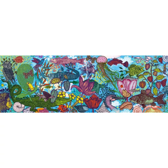 Djeco Umelecké puzzle Zem a more 1000 dielov - Land and Sea