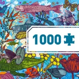 Djeco Umelecké puzzle Zem a more 1000 dielov - Land and Sea