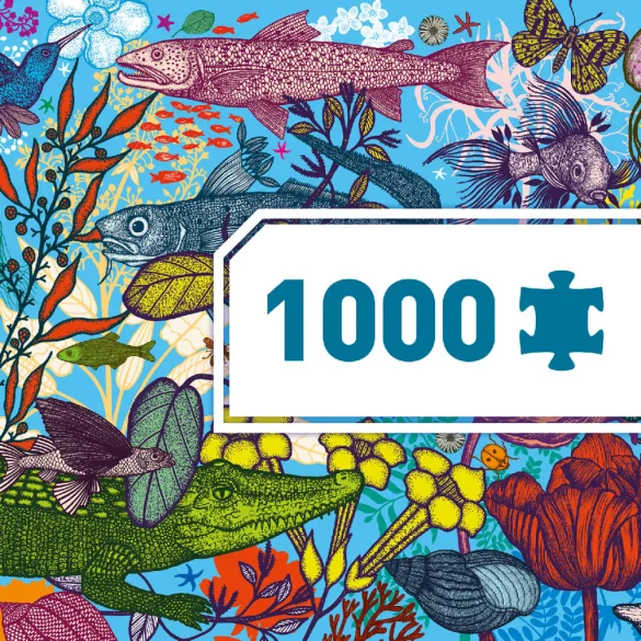 Djeco Umelecké puzzle Zem a more 1000 dielov - Land and Sea