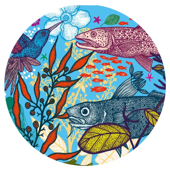 Djeco Umelecké puzzle Zem a more 1000 dielov - Land and Sea