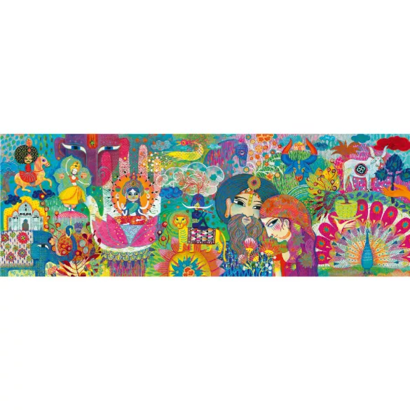 Djeco Umelecké puzzle, Kúzelná India, 1000 dielov
