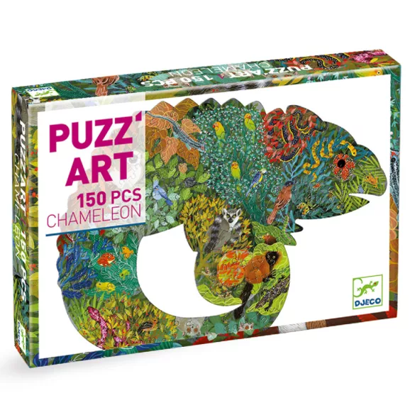 Djeco Umelecké puzzle, Chameleón