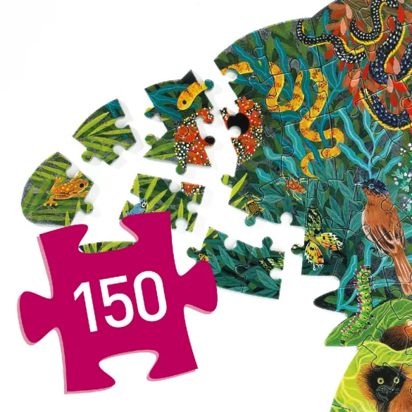 Djeco Umelecké puzzle, Chameleón