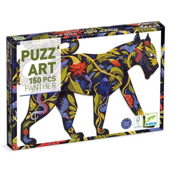 Djeco Umelecké puzzle, Čierna pantera, 150 dielov